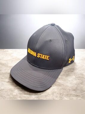 🌸Under Armour Arizona State Sun Devils Stretch Fit Hat Size M/P Gray
